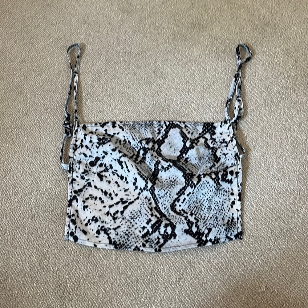 Princess Polly Snake Print Crop Top